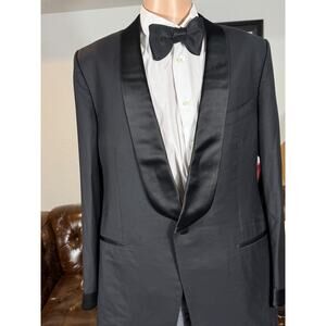 Tom Ford Black Tuxedo Jacket 54L 44L US Dinner Jacket Shawl Lapel Wool O'Connor